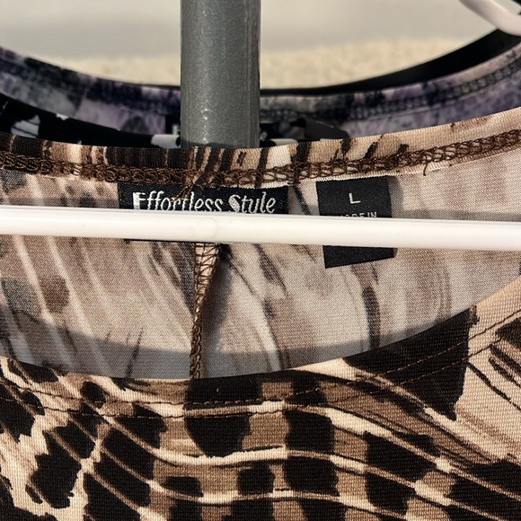 Effortless style by Citiknits Brown print dress - Picture 3 of 5